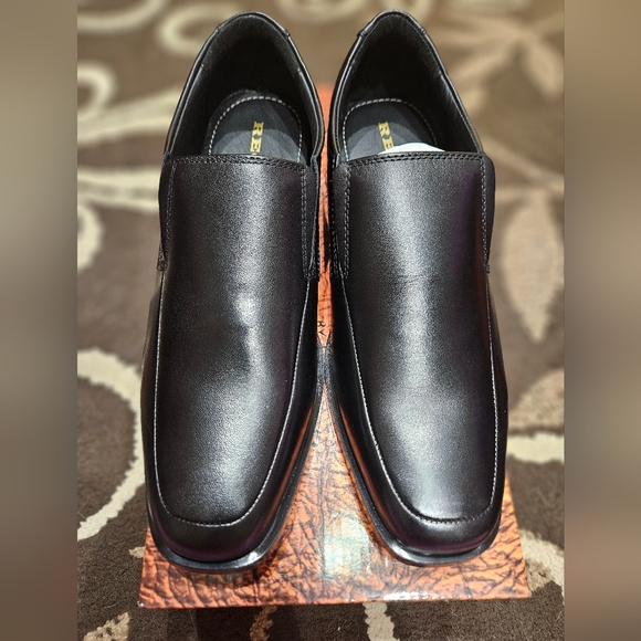 Black Men's Regal By Mirage Bradford Slip-On Leather Dress Shoes Size 8 New